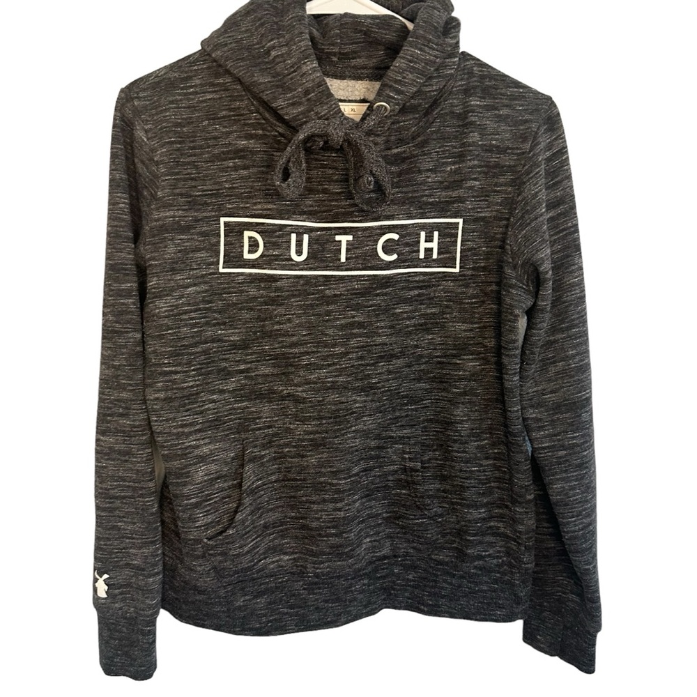 Dutch Bros Women’s Charcoal Cropped Hoodie MEDIUM DB 1992